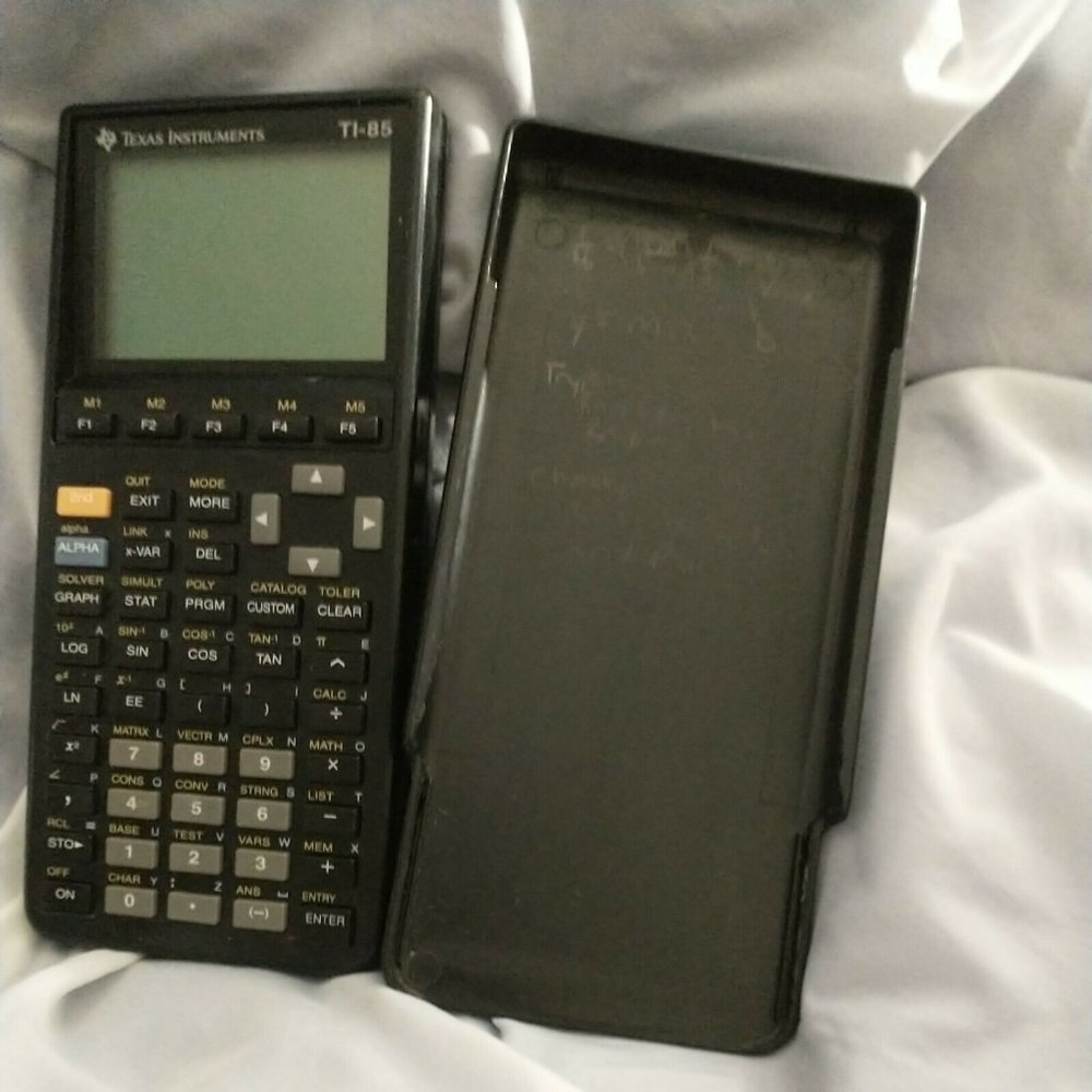 TI-85 Calculator With Cover For Parts / Repair